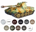 Plastikowy model nimieckiego czołgu King Tiger Henschel Turret Academy Skala 1:72