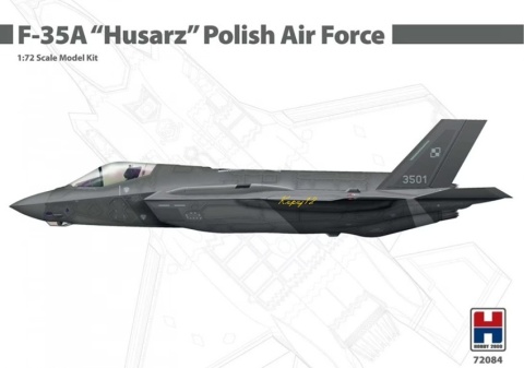 Plastikowy model samolotu F-35A Husarz Polskie Siły Zbrojne Hobby 2000 Skala 1:72 72084