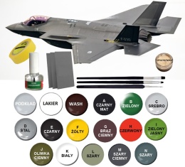 Plastikowy model samolotu F-35A Husarz Polskie Siły Zbrojne Hobby 2000 Skala 1:72 72084