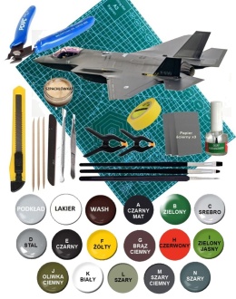 Plastikowy model samolotu F-35A Husarz Polskie Siły Zbrojne Hobby 2000 Skala 1:72 72084