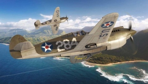 Plastikowy model samolotu Curtiss P-40B Warhawk Airfix Skala 1:72