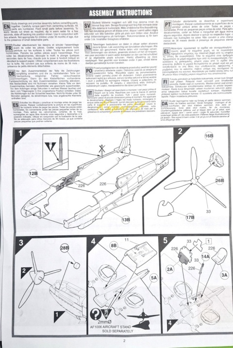 Plastikowy model samolotu Curtiss P-40B Warhawk Airfix Skala 1:72