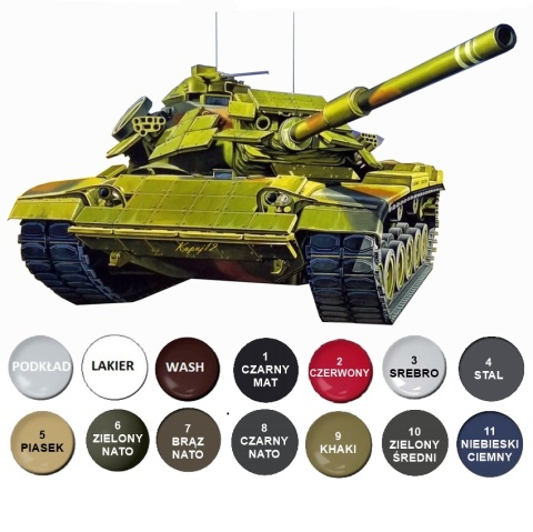 Plastikowy model czołgu USMC M60A1 Rise Academy Skala 1:72 13425