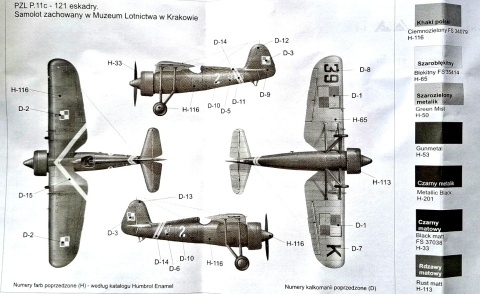 2 modele Polskich Samolotów z II Wojny światowej PZL 23B KARAŚ + P-11c