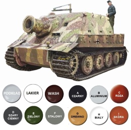 Czołg model Sturmmorser Tiger moździerz rakietowy 38cm Italeri Skala 1:35_6573