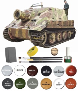 Czołg model Sturmmorser Tiger moździerz rakietowy 38cm Italeri Skala 1:35_6573