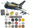 MODEL samolotu do sklejania Mig-21MF 5 wersji malowania Smer skala 1:72 0924