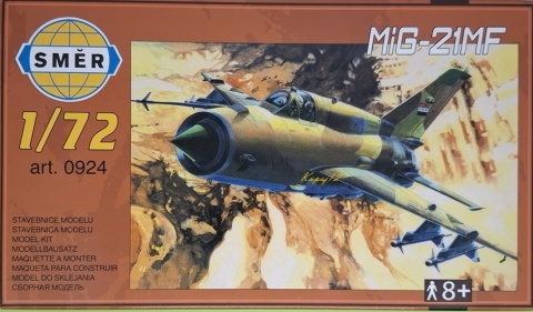 MODEL samolotu do sklejania Mig-21MF 5 wersji malowania Smer skala 1:72 0924