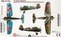 Model Plastikowy samolotu PZL P-11c + farby, podkład, lakier, wash.. skala 1:72