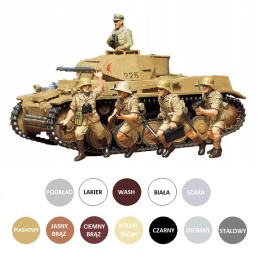 Model niemieckiego czołgu Panzer Kampfwagen II Ausf. F/G Tamiya Skala 1:35 35009