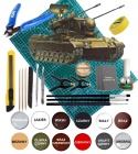 Model niemieckiego czołgu przeciwlotniczego Flakpanzer Gepard Tamiya Skala 1:35 35099