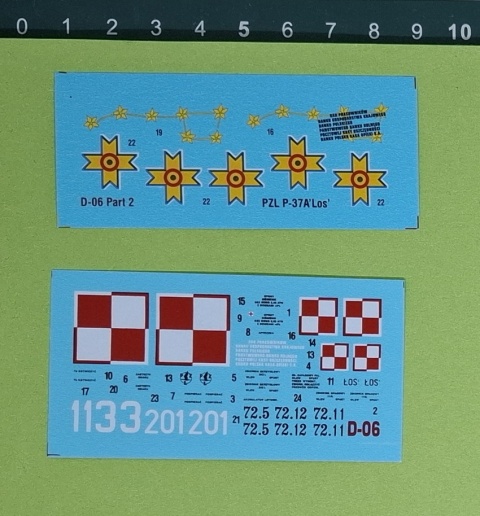 Model plastikowego samolotu do sklejania ŁOŚ I Zestaw MC Skala 1:72 040062