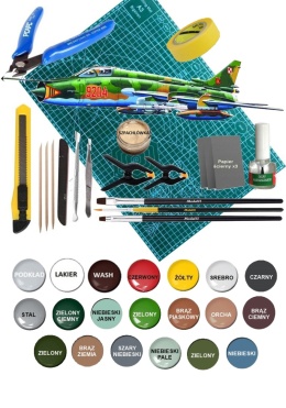 Model plastikowy samolot zestaw modelarski Su-22M-4R MisterCraft skala 1:72