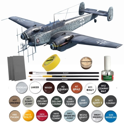 Model samolot do sklejania Messerschmitt Bf 110 G-4 Eduard Skala 1:48 8405