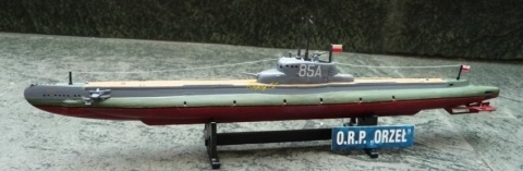 Polski okręt podwodny ORP Orzeł skala 1:400 Mirage 400407