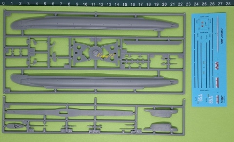 Polski okręt podwodny ORP Orzeł skala 1:400 Mirage 400407