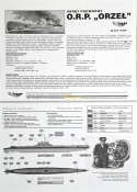 Polski okręt podwodny ORP Orzeł skala 1:400 Mirage 400407