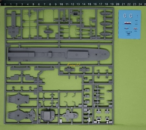 Okręt polski niszczyciel ORP Grom skala 1:400 Mirage 400612