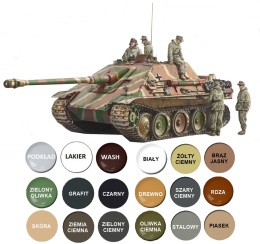 CZOŁG, niemieckie działo Jagdpanther z załogą Italeri skala 1:35 6564