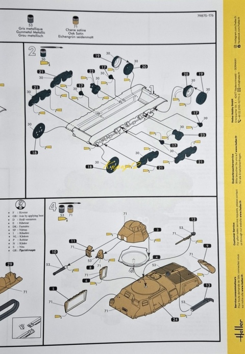 Model francuskiego czołgu Somua S 35 Heller skala 1:72