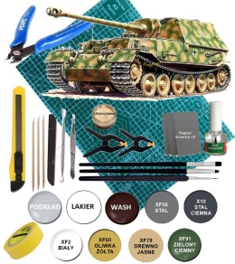 Model niemieckiego czołgu Ferdynand SD.KFZ. 184 Zvezda Skala 1:72 5041