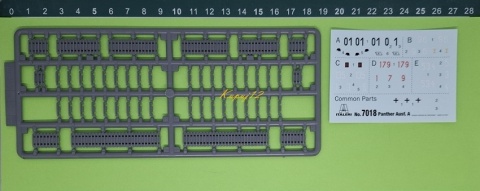 Model niemieckiego czołgu Panther Ausf.A Sd. Kfz.171 Italeri Skala 1:72 7018