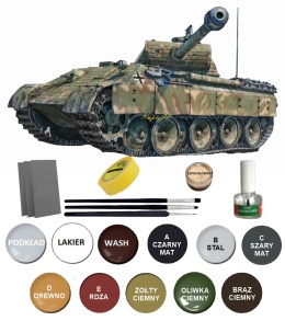 Model niemieckiego czołgu Panther Ausf.A Sd. Kfz.171 Italeri Skala 1:72 7018