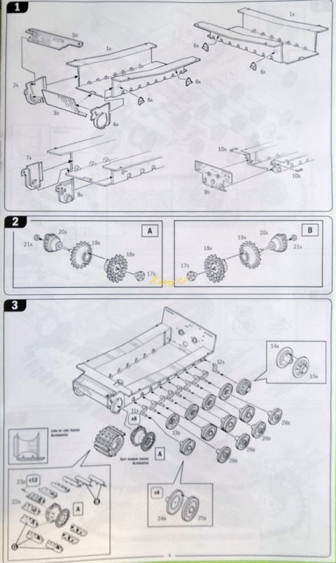 Model niemieckiego czołgu Tygrys VI Tiger I Ausf E. Italeri Skala 1:35 6754