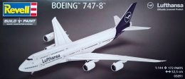BOEING 747-8 Lufthansa duży plastikowy model do sklejania samolotu pasażerskiego Revell Skala 1:144_03891