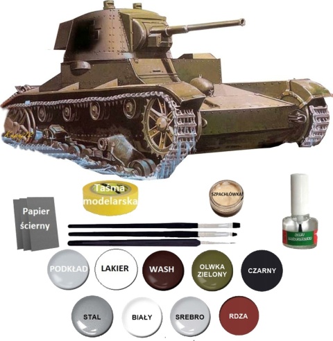 Model czołgu VICKERS-ARMSTRONG MK F/45 Mirage skala 1:35_355011