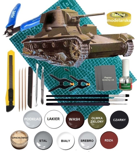 Model czołgu VICKERS-ARMSTRONG MK F/45 Mirage skala 1:35_355011