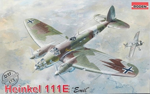 Model samolotu do sklejania Heinkel He 111E Emil Roden Skala 1:72