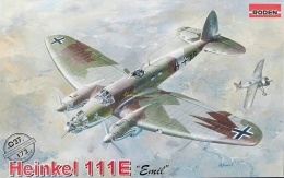 Model samolotu do sklejania Heinkel He 111E Emil Roden Skala 1:72