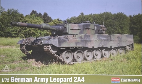 Plastikowy model czołgu Niemiecka Armia Leopard 2A4 Academy Skala 1:72 13428