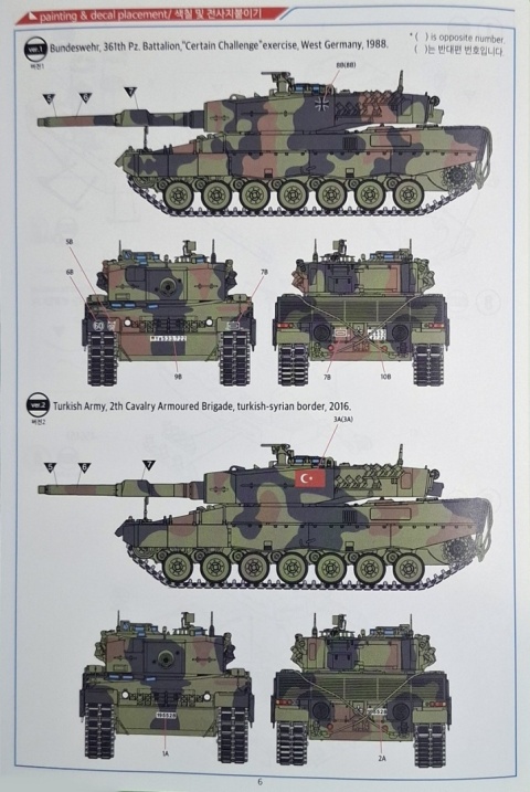 Plastikowy model czołgu Niemiecka Armia Leopard 2A4 Academy Skala 1:72 13428