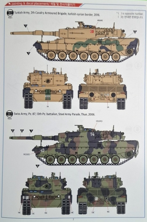 Plastikowy model czołgu Niemiecka Armia Leopard 2A4 Academy Skala 1:72 13428
