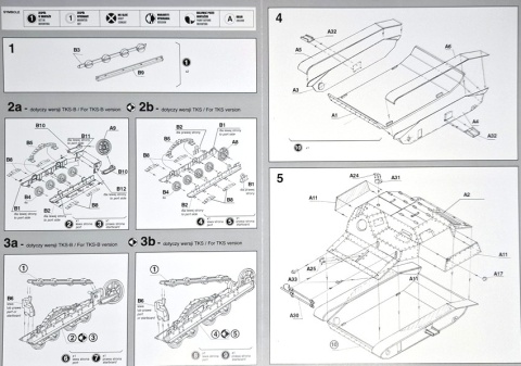 Plastikowy model czołgu Tankietka TKS-B Mirage skala 1:35_354013