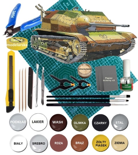 Plastikowy model czołgu Tankietka TKS-B Mirage skala 1:35_354013