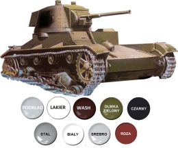 Model czołgu VICKERS-ARMSTRONG MK F/45 Mirage skala 1:35_355011