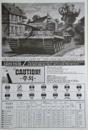 Plastikowy model czołgu Tygrys Tiger-I Ver. Late Academy Skala 1:72 13431
