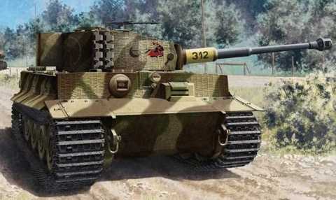 Plastikowy model czołgu Tygrys Tiger-I Ver. Late Academy Skala 1:72 13431