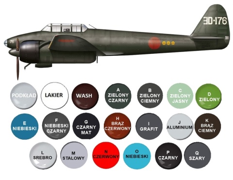 Plastikowy model samolotu Nakajima J1N1-S Gekko Hobby 2000 Skala 1:72 72054