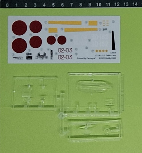 Plastikowy model samolotu Nakajima J1N1-S Gekko Hobby 2000 Skala 1:72 72054