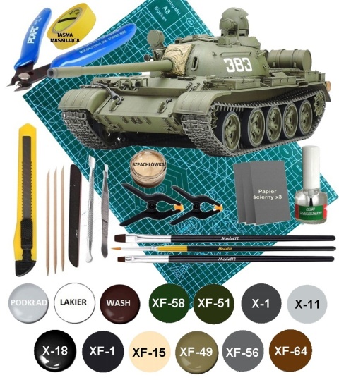 MODEL do sklejania rosyjski czołg T-55A Tamiya Skala 1:35