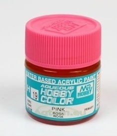 Mr.Hobby Color H019 Pink Różowy błyszczacy. Farba modelarska akryl 10 ml