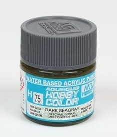 Mr.Hobby Color H075 Dark Seagray. Szary. Farba modelarska akryl 10 ml