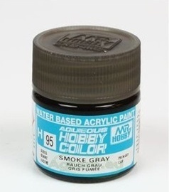 Mr.Hobby Color H095 Smoke Gray. Ciemno- szary. Farba modelarska akryl 10 ml