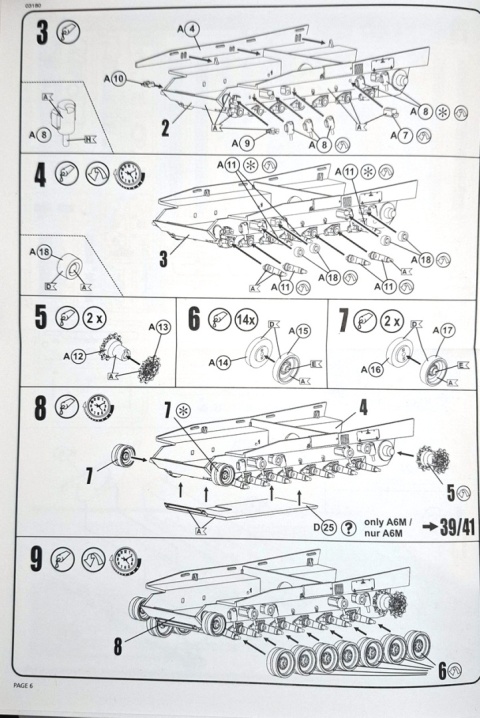 Plastikowy model czołgu Niemiecka Armia Leopard 2A46/A6M Revell Skala 1:72 03180