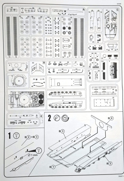 Plastikowy model czołgu Niemiecka Armia Leopard 2A46/A6M Revell Skala 1:72 03180