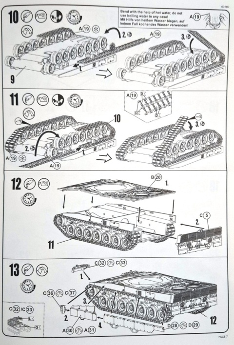 Plastikowy model czołgu Niemiecka Armia Leopard 2A46/A6M Revell Skala 1:72 03180